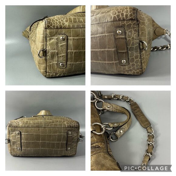 Coach #15260 Madison Audrey Embossed Leather Satchel Bag - Picture 14 of 14